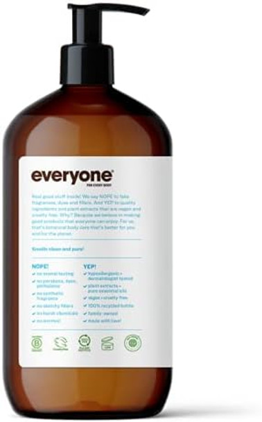 EO Products, Everyone Lotion for Everyone and Everybody, Unscented, 32 Fl Oz (960 ml)
