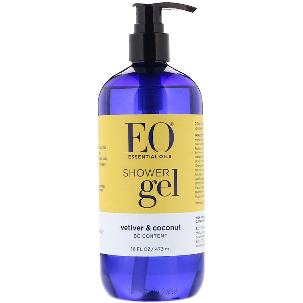 EO Vetiver and Coconut Shower Gel, 16 Ounce