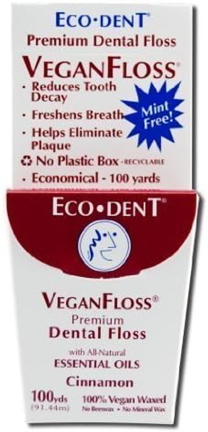 Floss Vegan Cinnamon 100yd 6/CAS by Eco-Dent