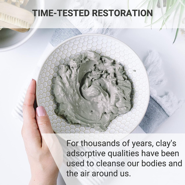 Magnetic Bentonite Clay Detox Bath  Sodium Bentonite, Calcium Bentonite, & Himalayan Salt  Healing Clay to Remove Environmental Toxins for a Whole Body Detox  Health & Beauty Clay by Enviromedica