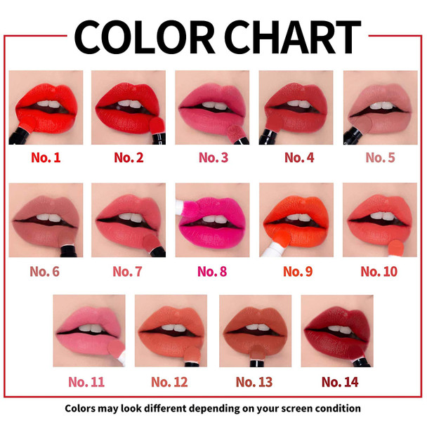 PASSIONCAT Long Lasting Lip Stain for Lips and Cheek Tint | High Pigment Color | lightweight Matte Finish | Weightless | Full Coverage | Twist Velvet Tint #13 (No.13)