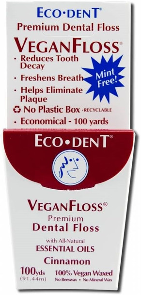 VeganFloss Cinnamon, Cinnamon 100 yards (Pack of 3)