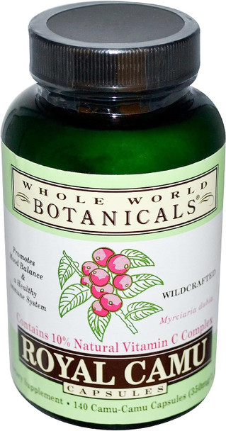 Whole World Botanicals, Royal Camu, 140 Capsules