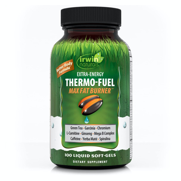 Irwin Naturals Extra-Energy Thermo-Fuel Max Fat Burner - 100 Liquid Soft-Gels