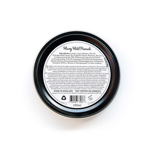 Dapper Dan Heavy Hold Pomade - Superior Hold And Shine 100ml