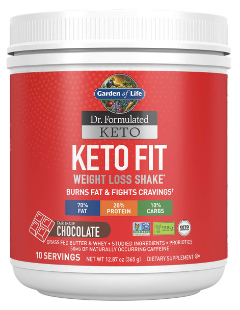 Garden Of Life Dr. Formulated Keto Fit, Chocolate, 420 G