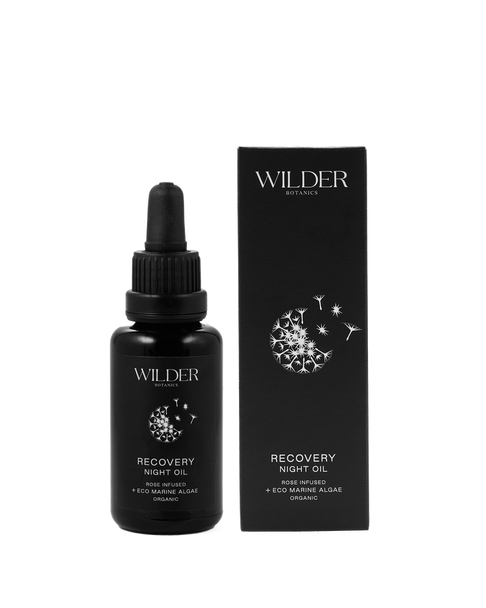 Wilder Botanics Recovery Night Oil with Rose+Eco Marine Algae 30ml