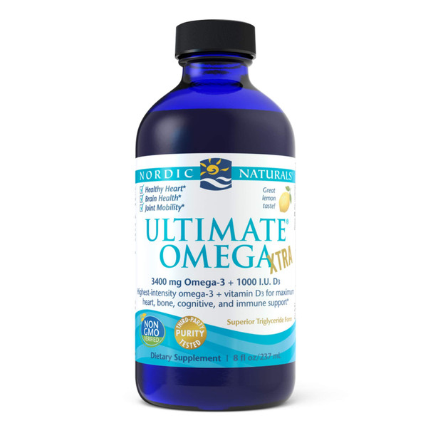 Nordic Naturals Ultimate Omega Xtra, Lemon, 237 Milliliter