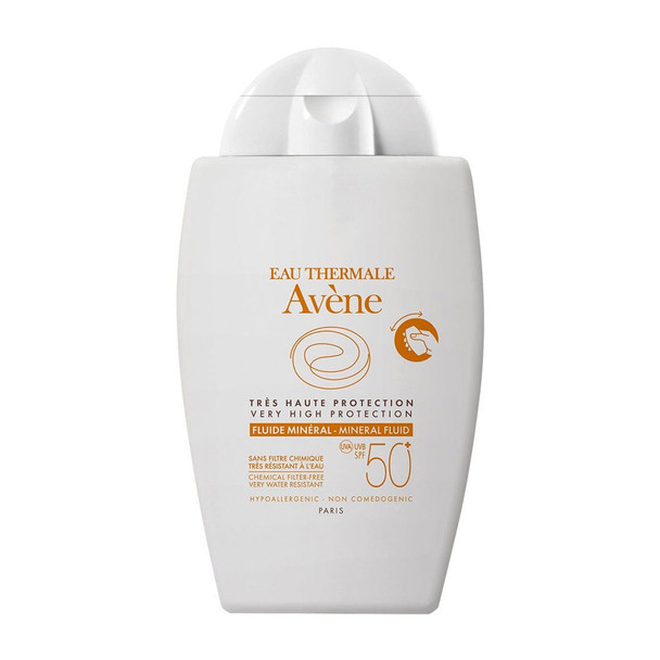 Avène Very High Protection Mineral Fluid SPF50+ Sun Cream for Intolerant Skin 40ml