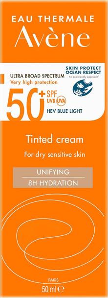 Avène Very High Protection Tinted Sun Cream SPF50+ for Dry Sensitive Skin 50ml
