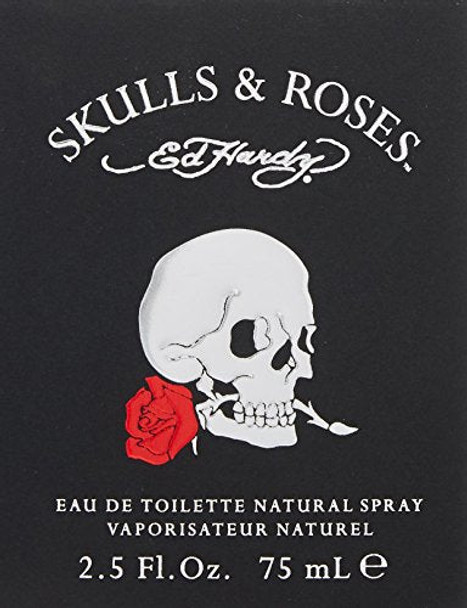 Christian Audigier Ed Hardy Skulls and Roses by Christian Audigier for Men - 2.5 oz EDT Spray I0087618 75 ml Eau de Toilette Spray