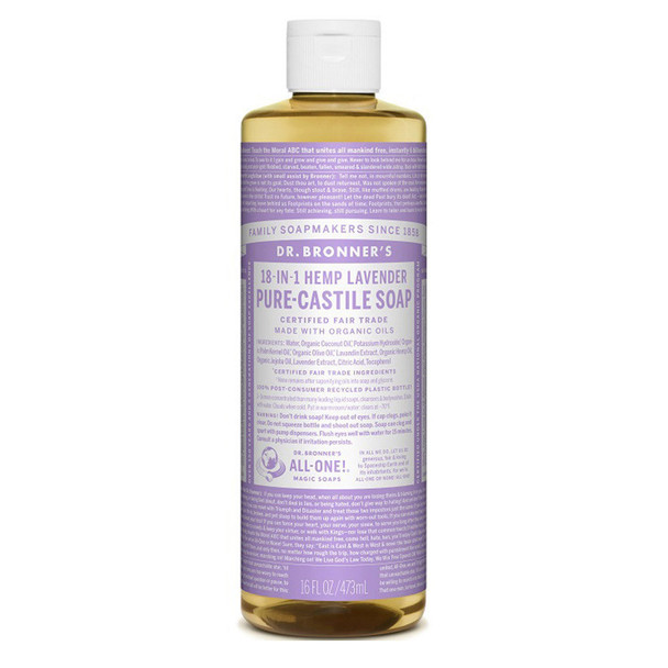 Dr Bronner Pure Castile Liquid Soap - 473ml