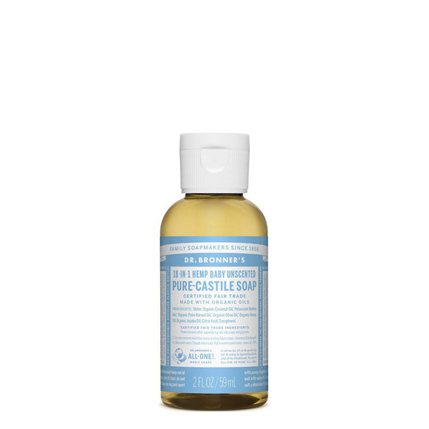 Dr Bronner Pure Castile Liquid Soap - 59ml