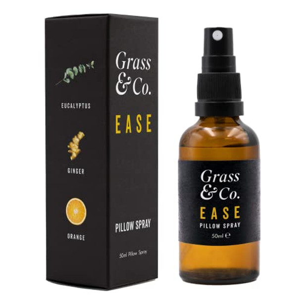 Grass & Co. EASE Luxury Pillow Spray with Eucalyptus Ginger and Orange