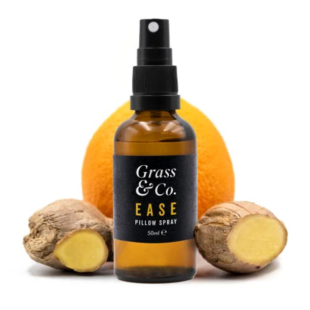 Grass & Co. EASE Luxury Pillow Spray with Eucalyptus Ginger and Orange