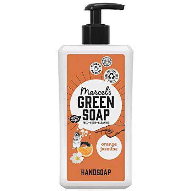 Marcel's green soap - Hand Soap - Orange & Jasmine - 97% biodegradable - Natural ingredients - 250 ml