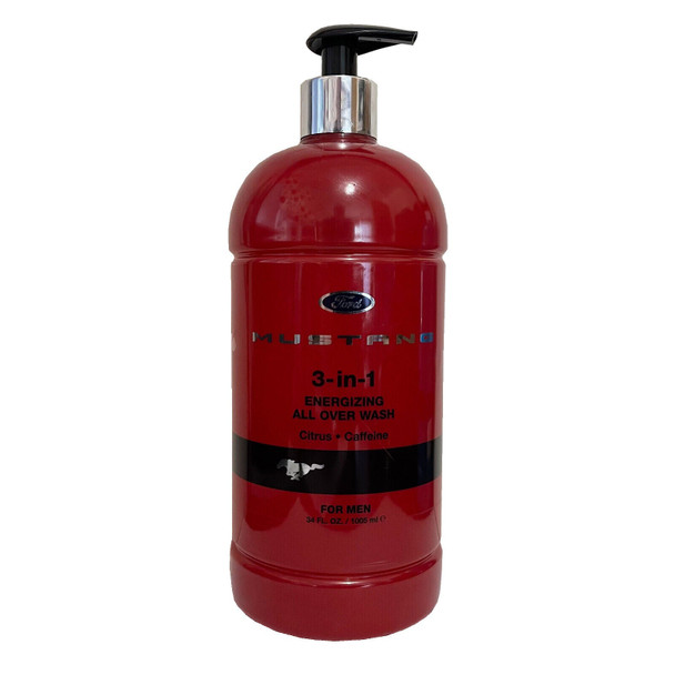 Mustang 3-In-1 Invigorating All Over Wash 1005ml Red