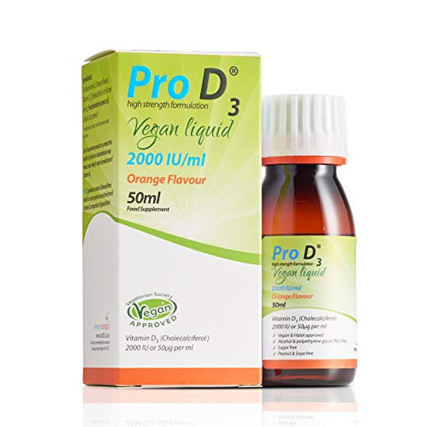 Pro D3 Vegan Liquid (Vitamin D3-2000 IU/ml) 50ml