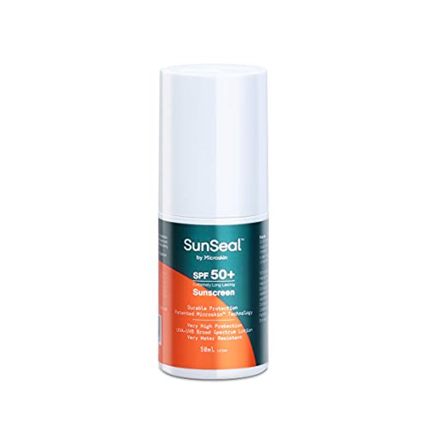 SunSeal Sun Lotion 50SPF 50ml Bottle Lasts for 3 Days Waterproof Sweat Resistant Child Safe