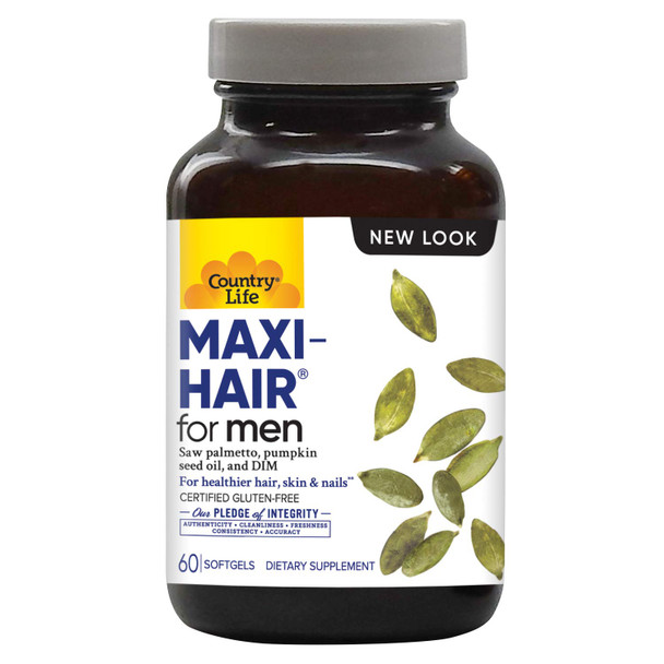 Country Life Maxi Hair For Men 60 Softgels