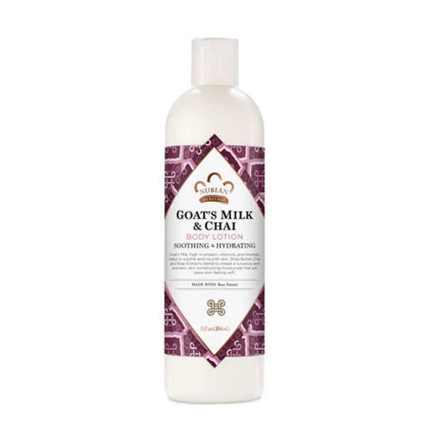 Body Lotion Goats Milk and Chai 13 OZ By Nubian Heritage