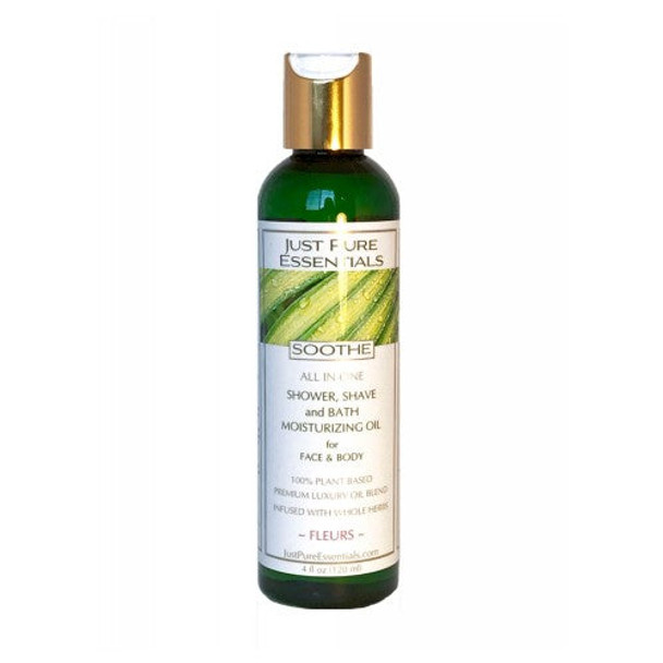 Soothe-Fleurs-After Shower Shave & Bath Moisturizing Oil 4 OZ By Just Pure Essentials