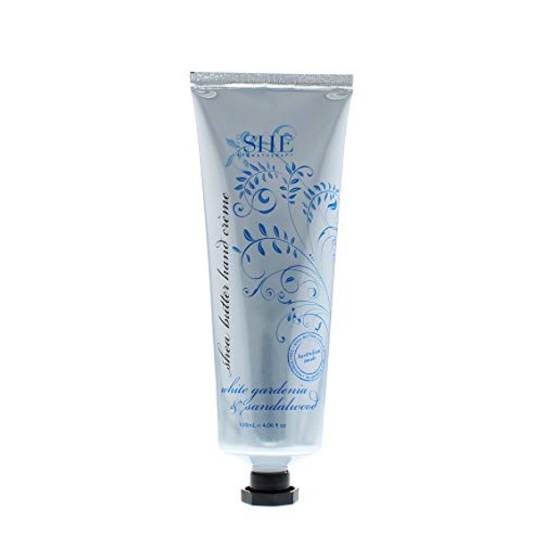 Om She Aromatherapy White Gardenia & Sandalwood Shea Butter Hand Cream 120ml