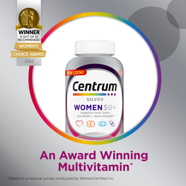 Centrum Silver Women 50+ Multivitamin / Multimineral Dietary Supplement Tablets