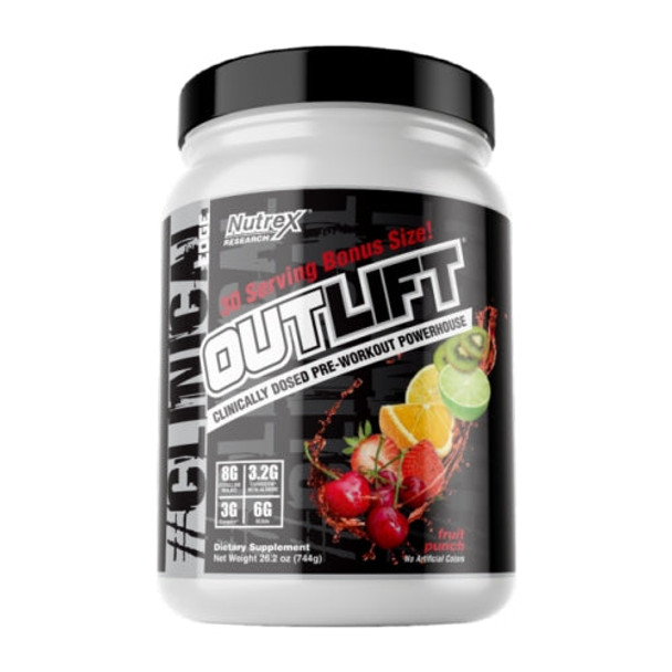 Outlift Fruit Punch 30 Servings By Nutrex Research