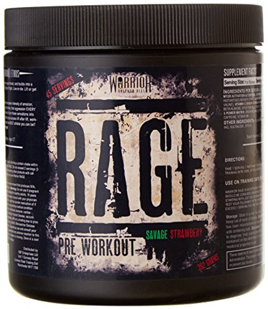 Warrior Rage 300g Savage Strawberry