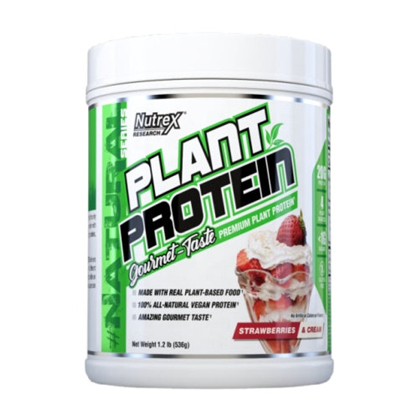 Plant Protein Strawberries & Cream 18 Servings By Nutrex Research