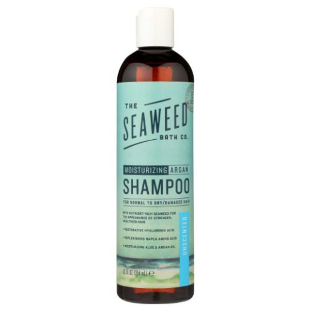 Argan Shampoo Unscented 12 Oz By Sea Weed Bath Company