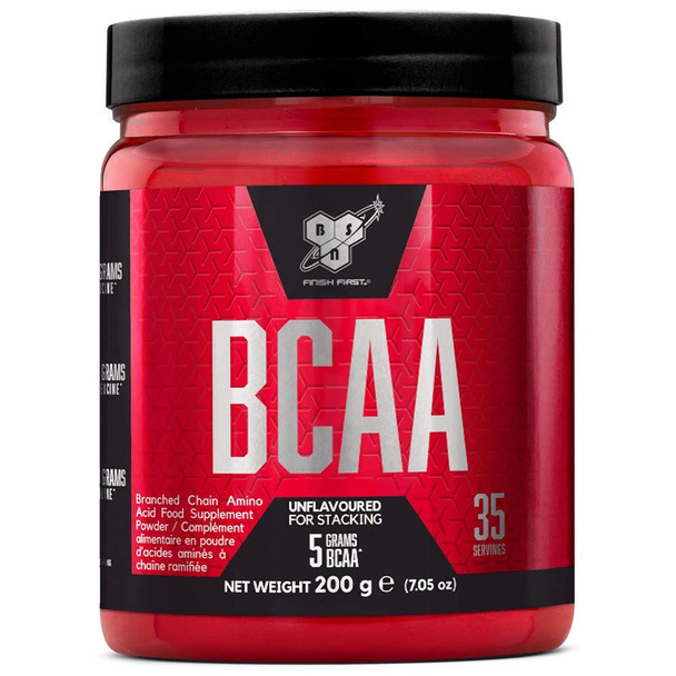 BSN DNA BCAA, Essential Amino Acid Powder, BCAAs Sports Nutrition, Unflavoured, 200 g, 35 Servings