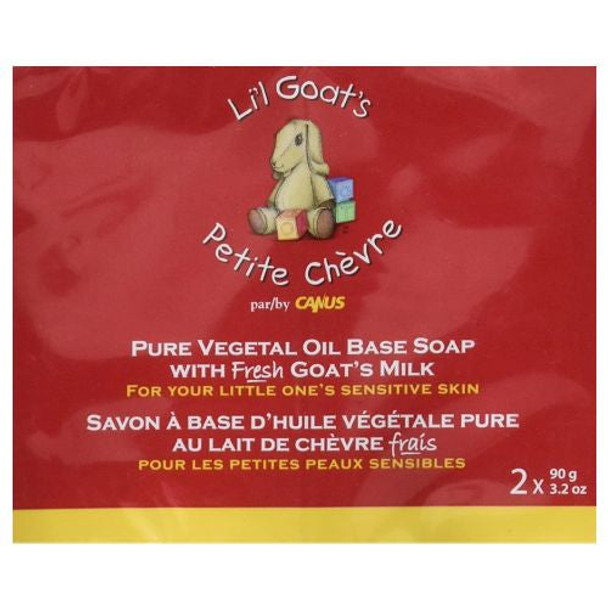 Li'l Goat's Pure Vegetal Oil Soap 2 CT By Canus Goats Milk