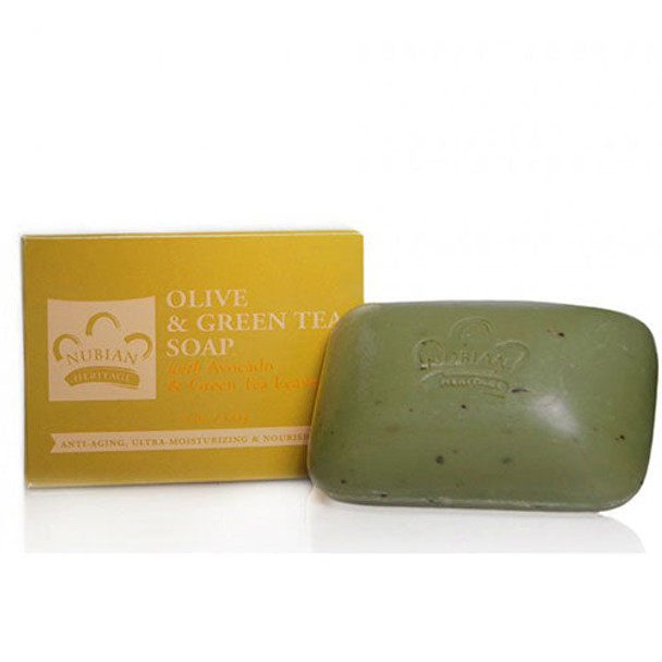 Bar Soap Olive and Green Tea 5 OZ By Nubian Heritage