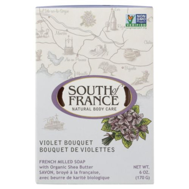 Violet Bouquet Bar Soap 6 Oz By South Of France Soaps