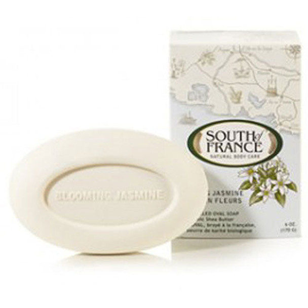 French Milled Oval Soap Blooming Jasmine 6 oz By South Of France Soaps