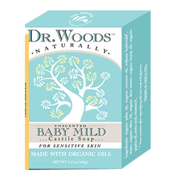 Castile Bar Soap BABYMILD 5.25 OZ By Dr.Woods Products