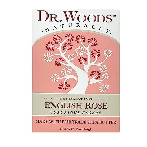 Castile Bar Soap ROSE LIGHTEN 5.25 OZ By Dr.Woods Products