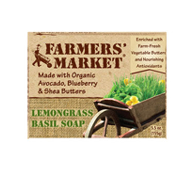 Organic Bar Soap LemonGrass & Basil 5.5 oz By Farmers market