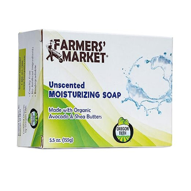 Organic Bar Soap Unscented 5.5 oz By Farmers market