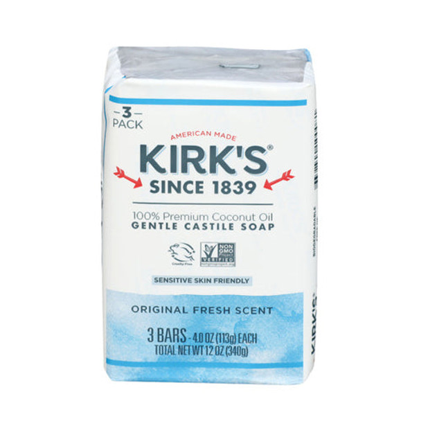 Castile Bar Soap 12 Oz By Kirk's Natural Products