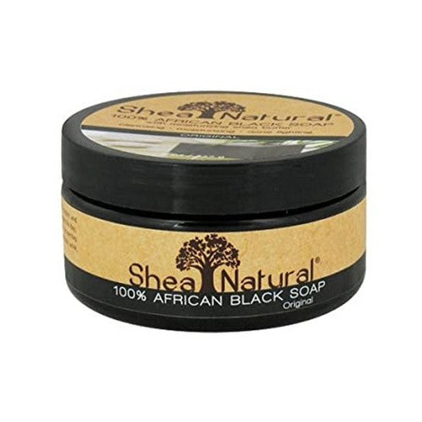 African Black Soap With Shea Butter 8 Oz By Shea Natural