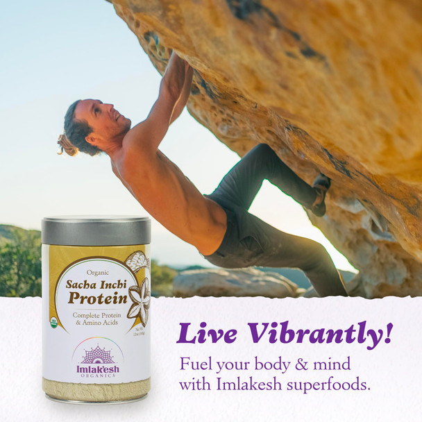 Protein Powder Sacha Inchi 14 Oz By Imlakesh Organics