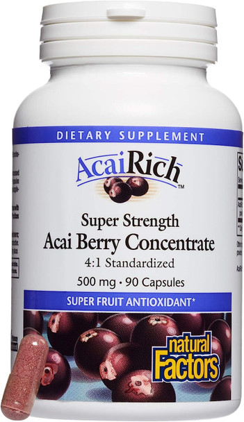 Acairich Super Strength Acai Concentrate 500Mg 90 Capsules