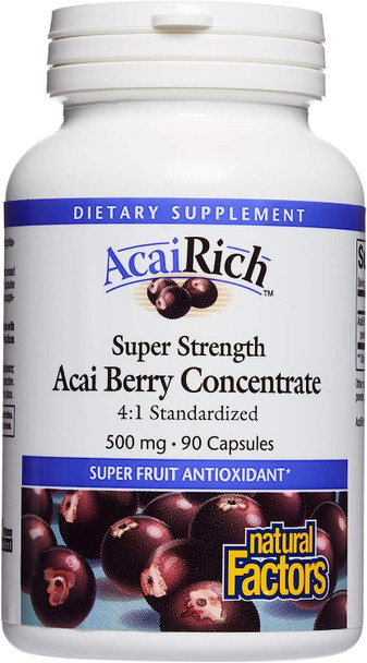 Acairich Super Strength Acai Concentrate 500Mg 90 Capsules