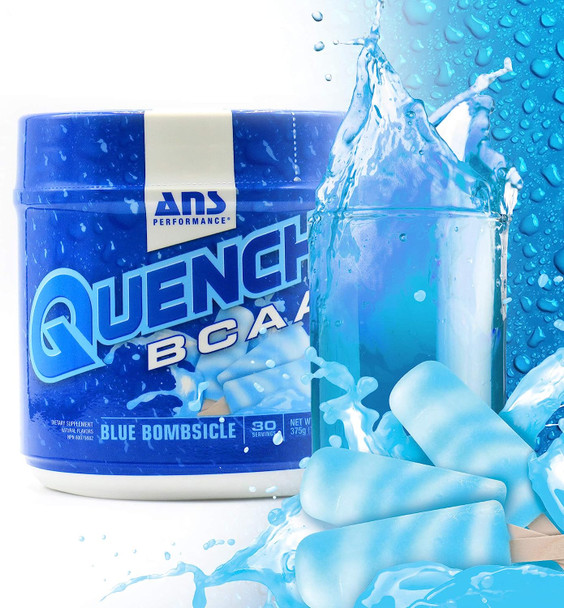 ANS Performance Quench BCAA (30 Servings, 13.2 oz) (Blue Bombsicle)