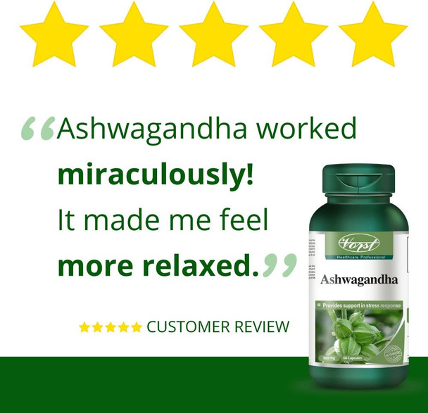 Ashwagandha 1000mg Per Serving (500mg Per Capsule) 3 X 60 Capsules Anti Stress Adrenal Fatigue Lack of Energy Difficulty Concentrating Ayurvedic Withania Somnifera Root Powder Extract Withanolides 1.5% Supplement Non-GMO