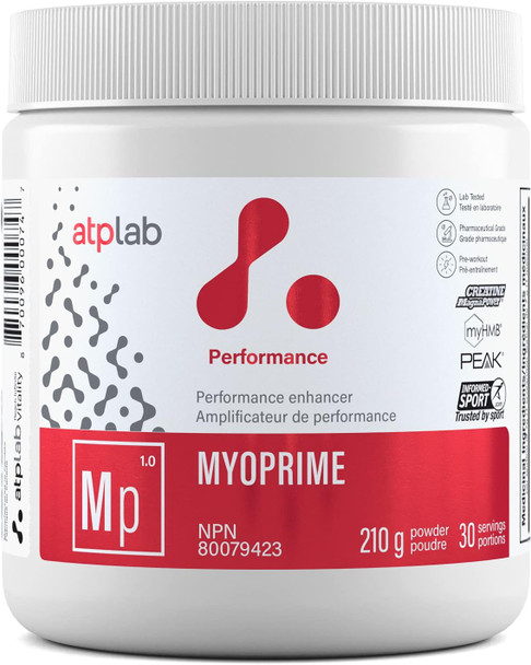 ATP LAB | Myoprime 210g | Myoprime is an advanced creatine formulation designed to enhance the body's ability to generate more ATP due to thesynergy of carefully selected ingredients.