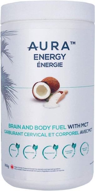 AURA MCT Oil Powder from Pure Coconut, Keto Creamer, Brain and Body Fuel, Keto Supplement Powder, Great for Ketogenic Diet, Medium Chain Triglycerides